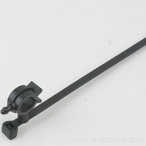 Automotive Plastic Cable Tie With Pipe Cilps